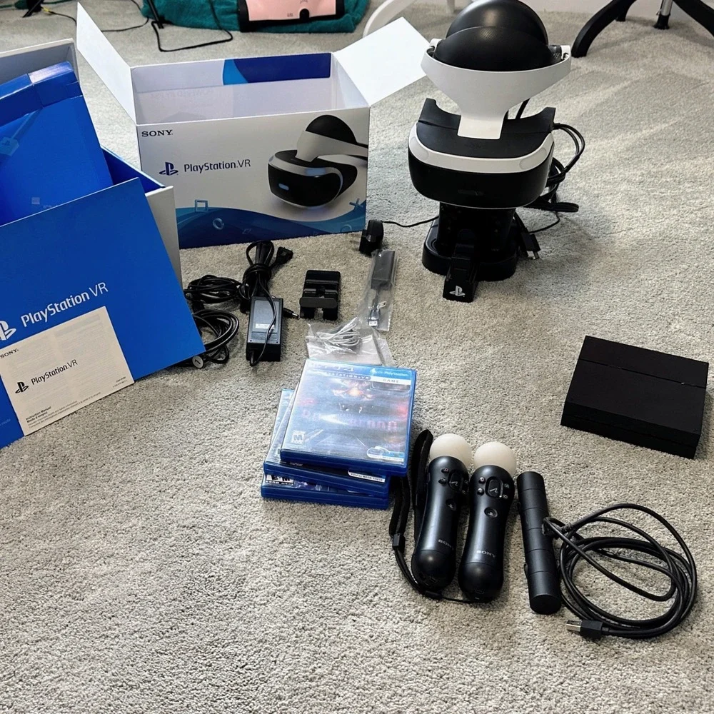Sony PlayStation VR kit Bundle PS4 adapter included - NO CONSOLE